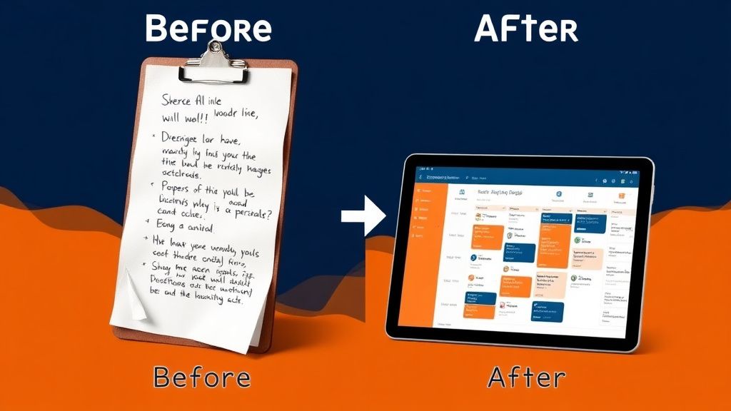 Before and after admin transformation
